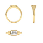 1.00 CTW 14K Emerald Cut Lab Grown Diamond Ring - view 5