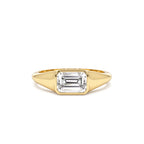 1.00 CTW 14K Emerald Cut Lab Grown Diamond Ring by Orlina Fine