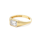 1.00 CTW 14K Emerald Cut Lab Grown Diamond Ring - view 4