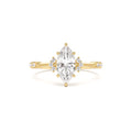 1.10 CTW 14K Art Deco Marquise Shaped Lab Grown Diamond Enagement Ring by Orlina Fine