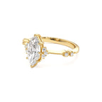 1.10 CTW 14K Art Deco Marquise Shaped Lab Grown Diamond Enagement Ring - view 4