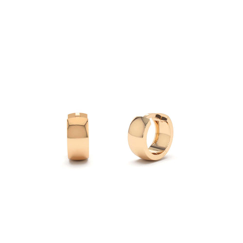 14K Chunky Gold Huggies - view 2