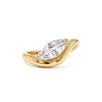 1.00 CTW 14K Marquise Shaped Sleek Design Lab Grown Engagement Ring by Orlina Fine