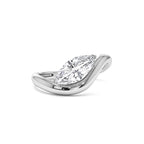 1.00 CTW 14K Marquise Shaped Sleek Design Lab Grown Engagement Ring - view 3
