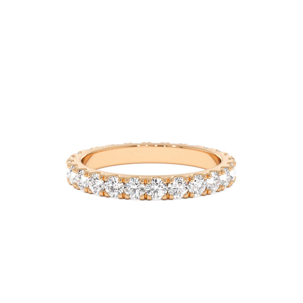 1.25 CTW 14K Pave Setting Full Eternity Lab Grown Diamond Ring - view 2