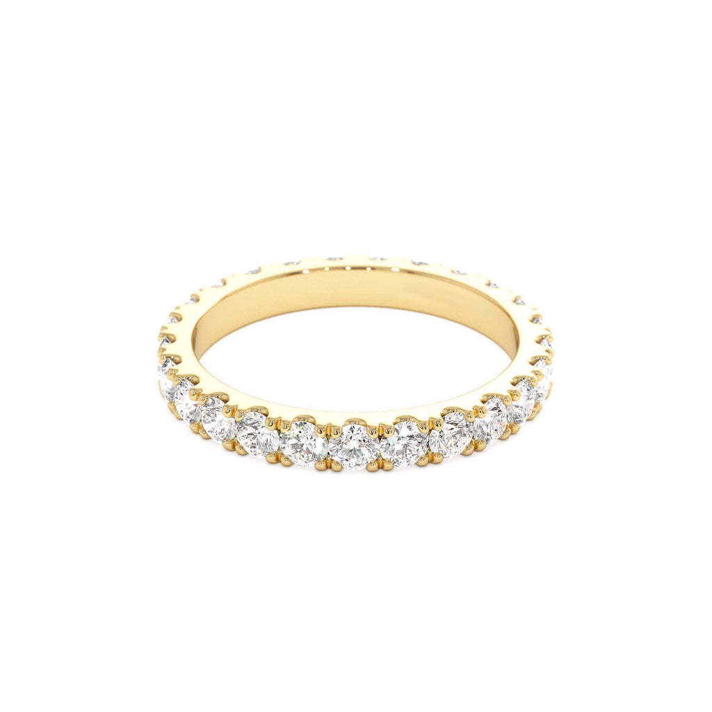 1.25 ctw 14k Pave Setting Full Eternity Lab Grown Diamond Ring - view 4