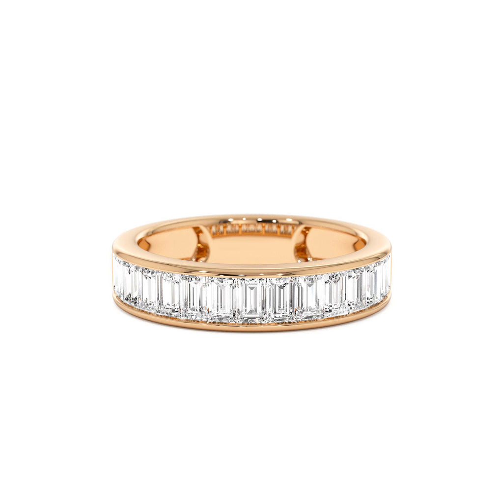 1.55 CTW 14K Channel Setting Baguette Lab Grown Diamond Anniversary Ring - view 2