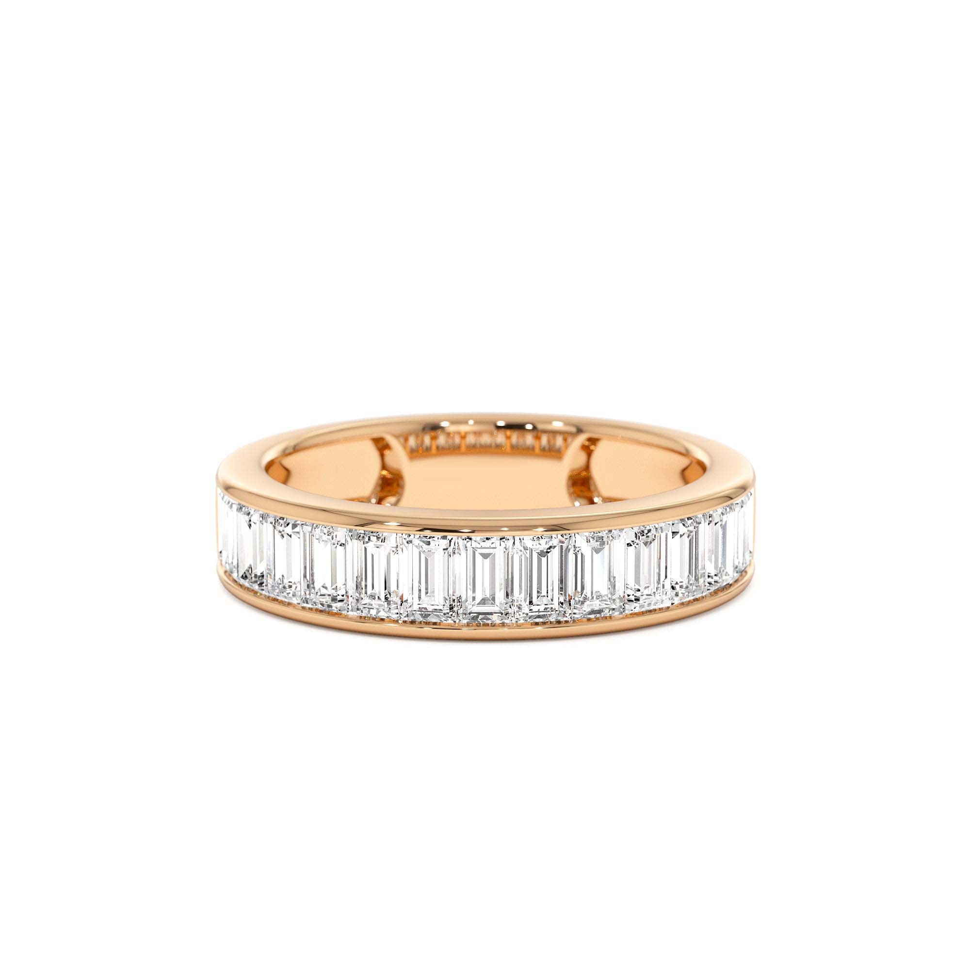 1.55 CTW 14K Channel Setting Baguette Lab Grown Diamond Anniversary Ring - view 2