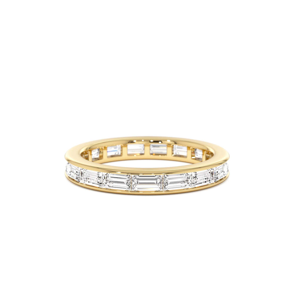 1.6 ctw 14k East to West Setting Full Eternity Baguette Lab Grown Diamond Ring by Orlina Fine