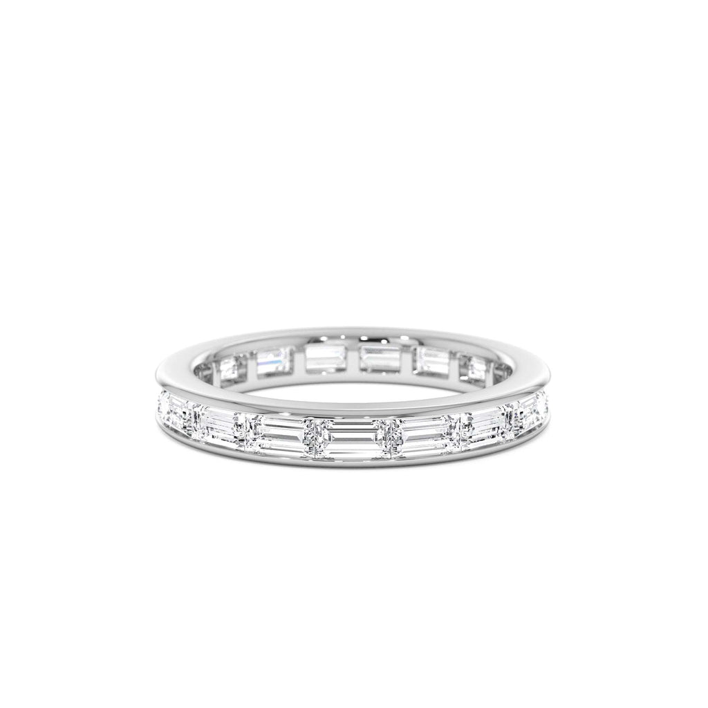 1.6 ctw 14k East to West Setting Full Eternity Baguette Lab Grown Diamond Ring - view 2