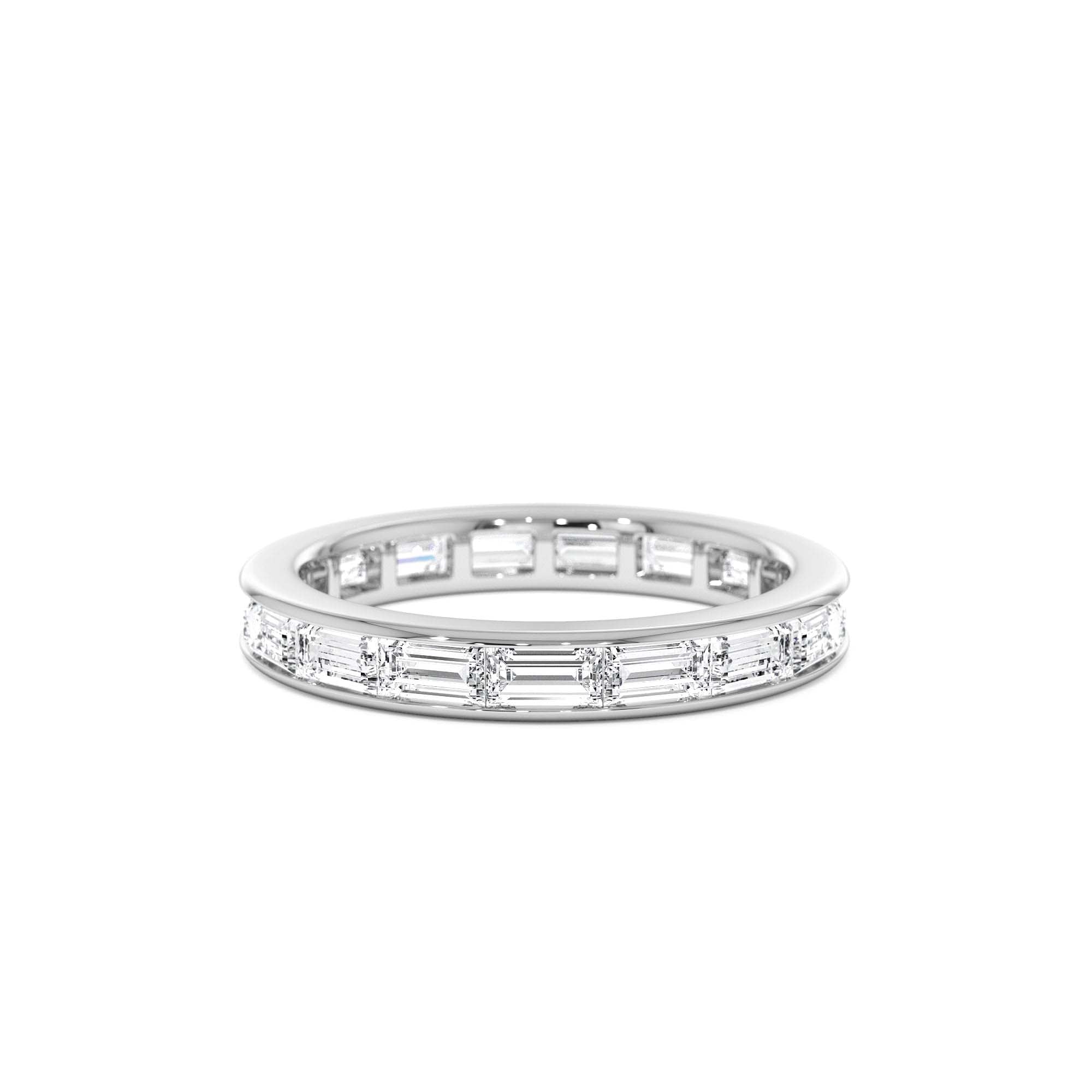 1.6 ctw 14k East to West Setting Full Eternity Baguette Lab Grown Diamond Ring - view 2
