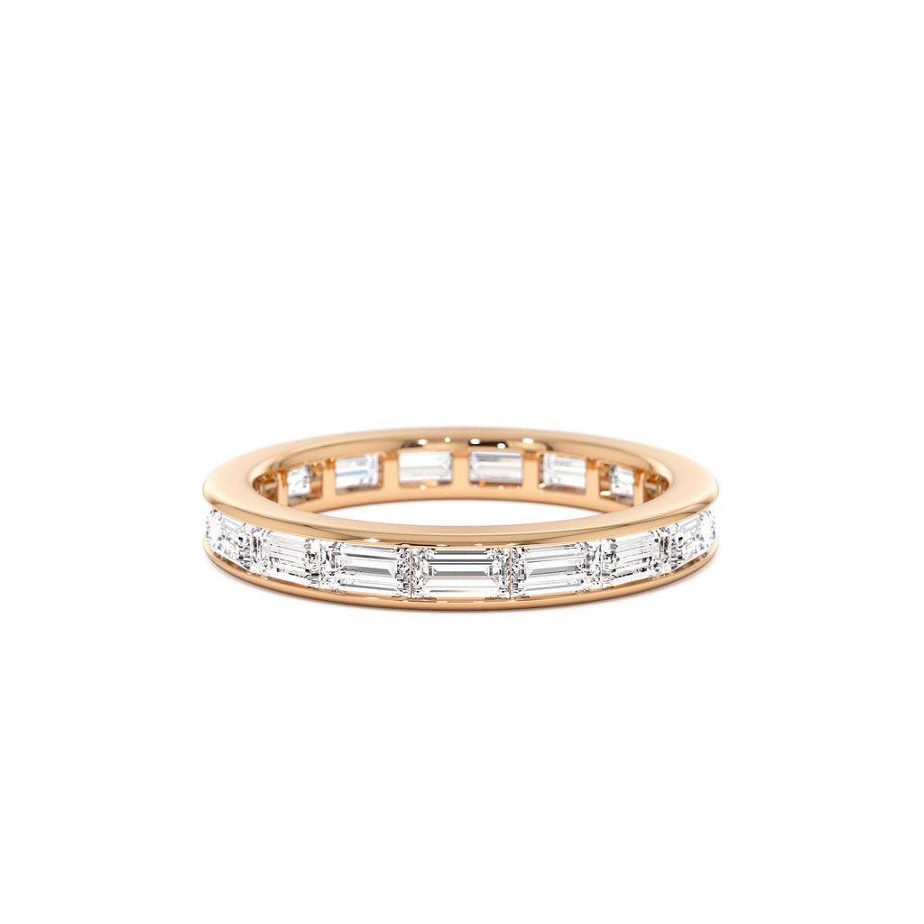 1.6 ctw 14k East to West Setting Full Eternity Baguette Lab Grown Diamond Ring - view 3