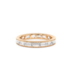 1.6 CTW 14K East to West Setting Full Eternity Baguette Lab Grown Diamond Ring - view 3