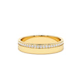 14K 4MM Half Eternity Diamond Wedding Band by Orlina Fine