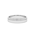 14K 4MM Half Eternity Diamond Wedding Band - view 3
