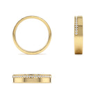 14K 4MM Half Eternity Diamond Wedding Band - view 5