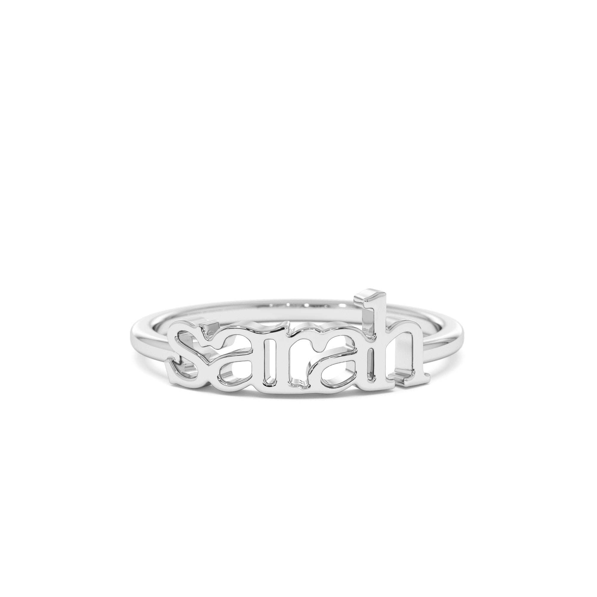 14K Gold Custom Name Ring - view 3