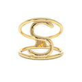 14K Solid Gold Personalized Initial Ring by Orlina Fine