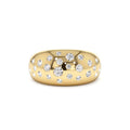 14k Gold Flush Setting Cluster Dome Ring by Orlina Fine