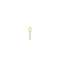 14k Diamond Bar Hoop Charm by Orlina Fine