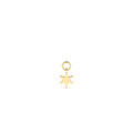 14k Solid Star Hoop Charm by Orlina Fine