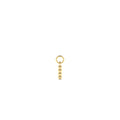 14k Beaded Hoop Charm by Orlina Fine
