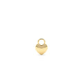 14k Dome Heart Hoop Charm by Orlina Fine