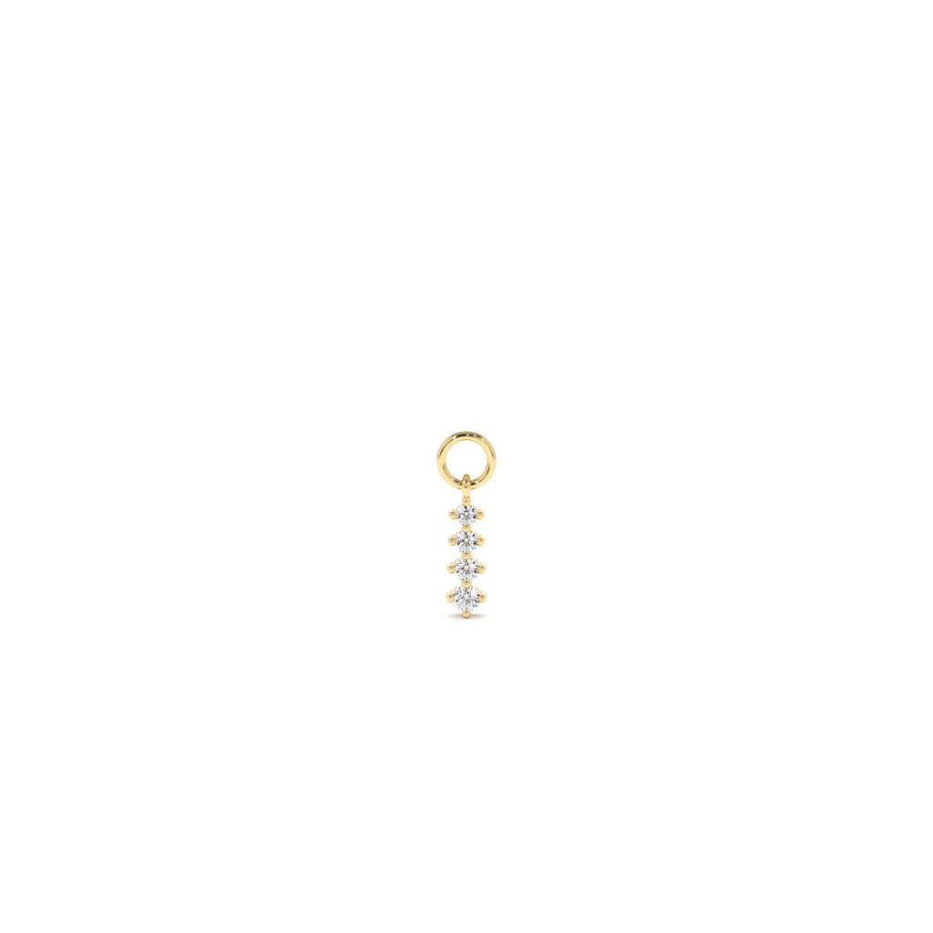 14k Journey Hoop Charm by Orlina Fine