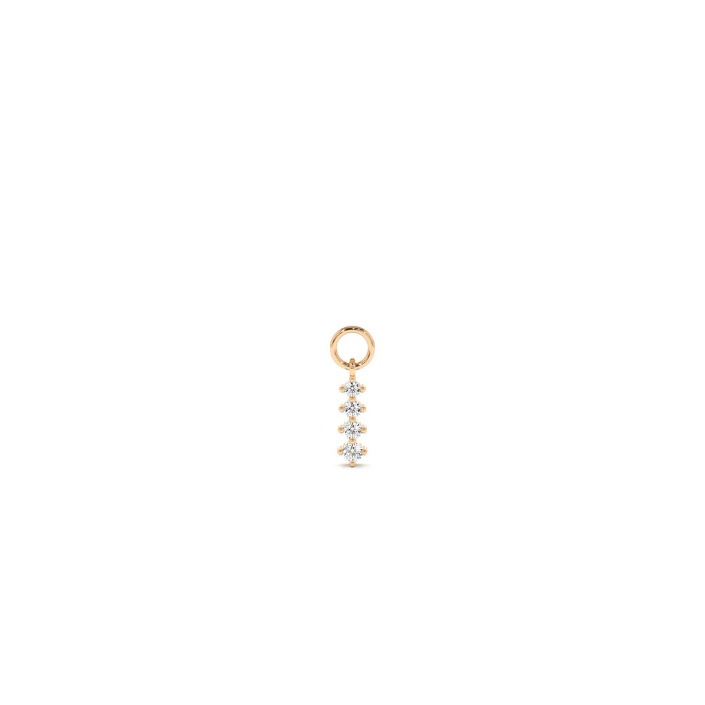 14k Journey Hoop Charm - view 2