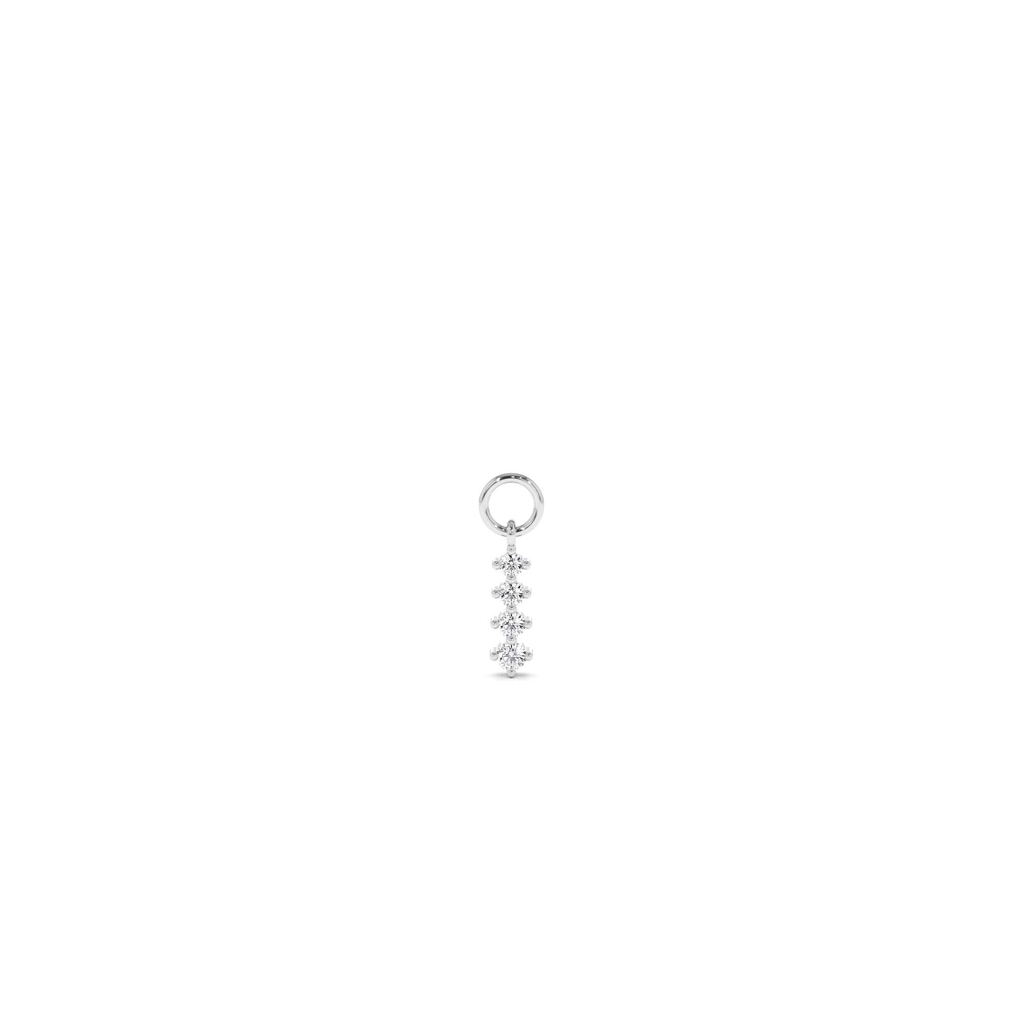 14k Journey Hoop Charm - view 3