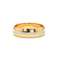 14k 5MM Wide Full Eternity Diamond Ring by Orlina Fine