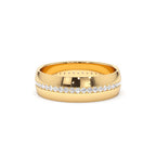 14k 5MM Wide Full Eternity Diamond Ring by Orlina Fine