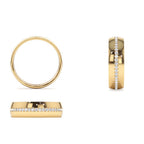 14k 5MM Wide Full Eternity Diamond Ring - view 5