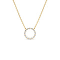 14k Diamond Circle of Life Necklace 0.25 ctw by Orlina Fine