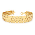 14K Unique Bold Triple Strand Bracelet by Orlina Fine