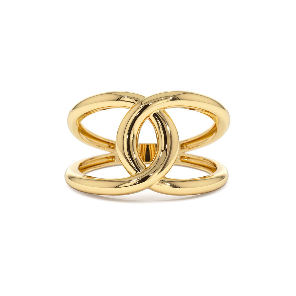 14k Gold Infinity Knot Ring by Orlina Fine