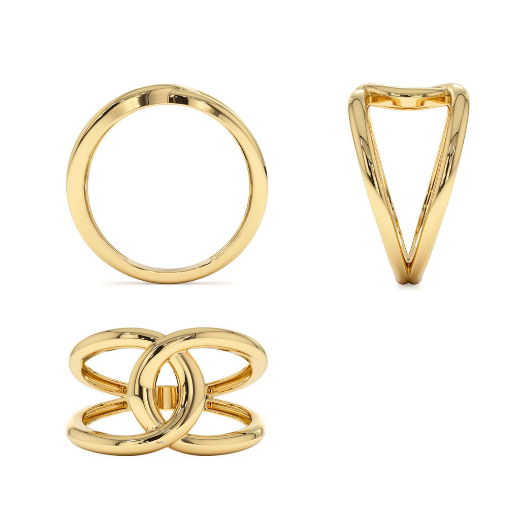 14k Gold Infinity Knot Ring - view 5