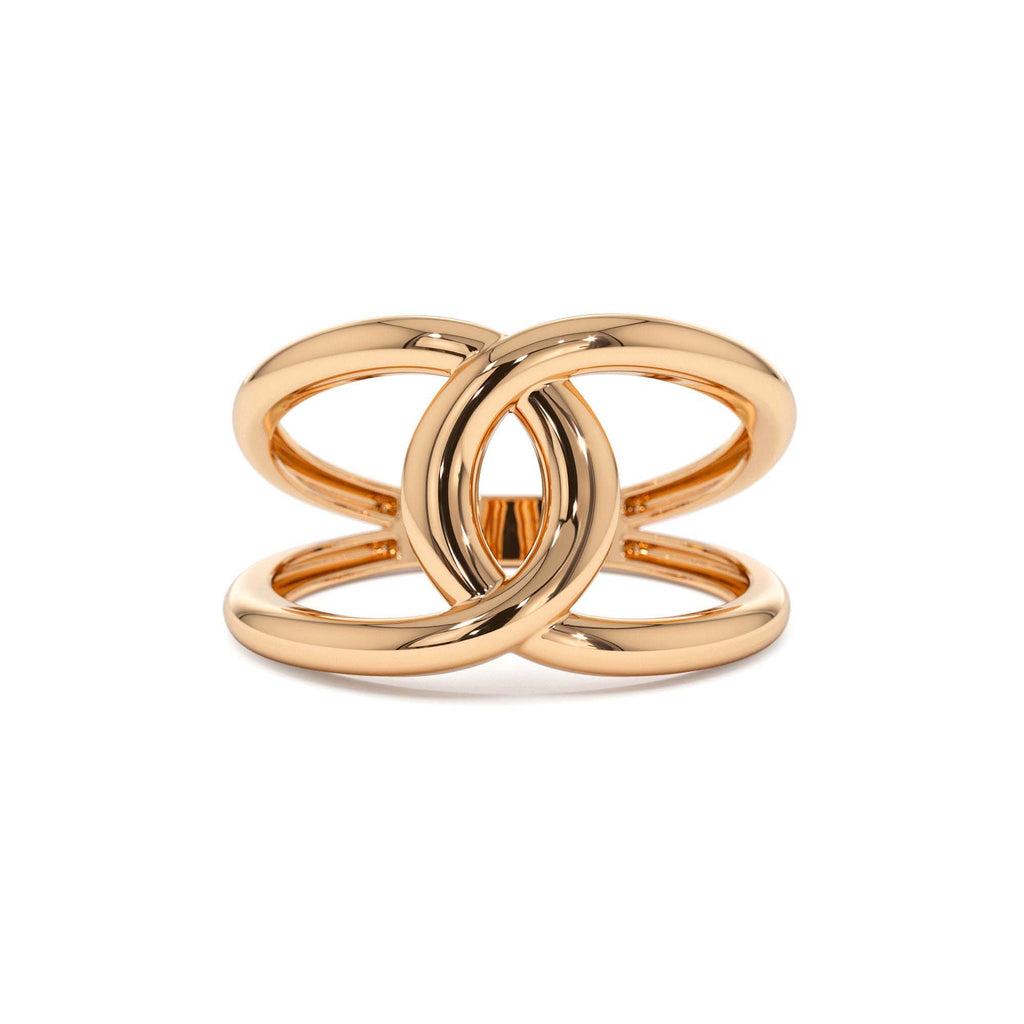 14k Gold Infinity Knot Ring - view 2