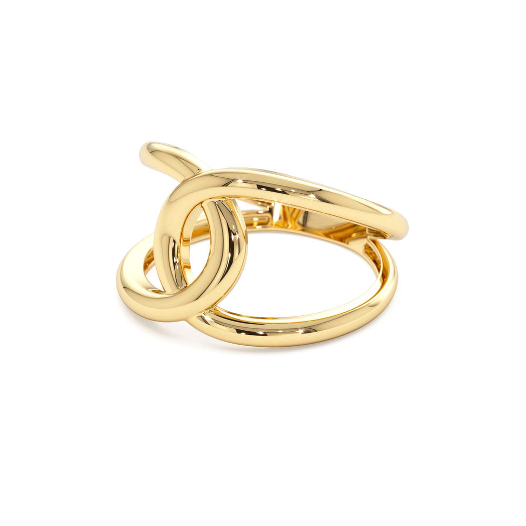 14k Gold Infinity Knot Ring - view 4