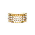 14k Floating Diamond Bubble Band by Orlina Fine