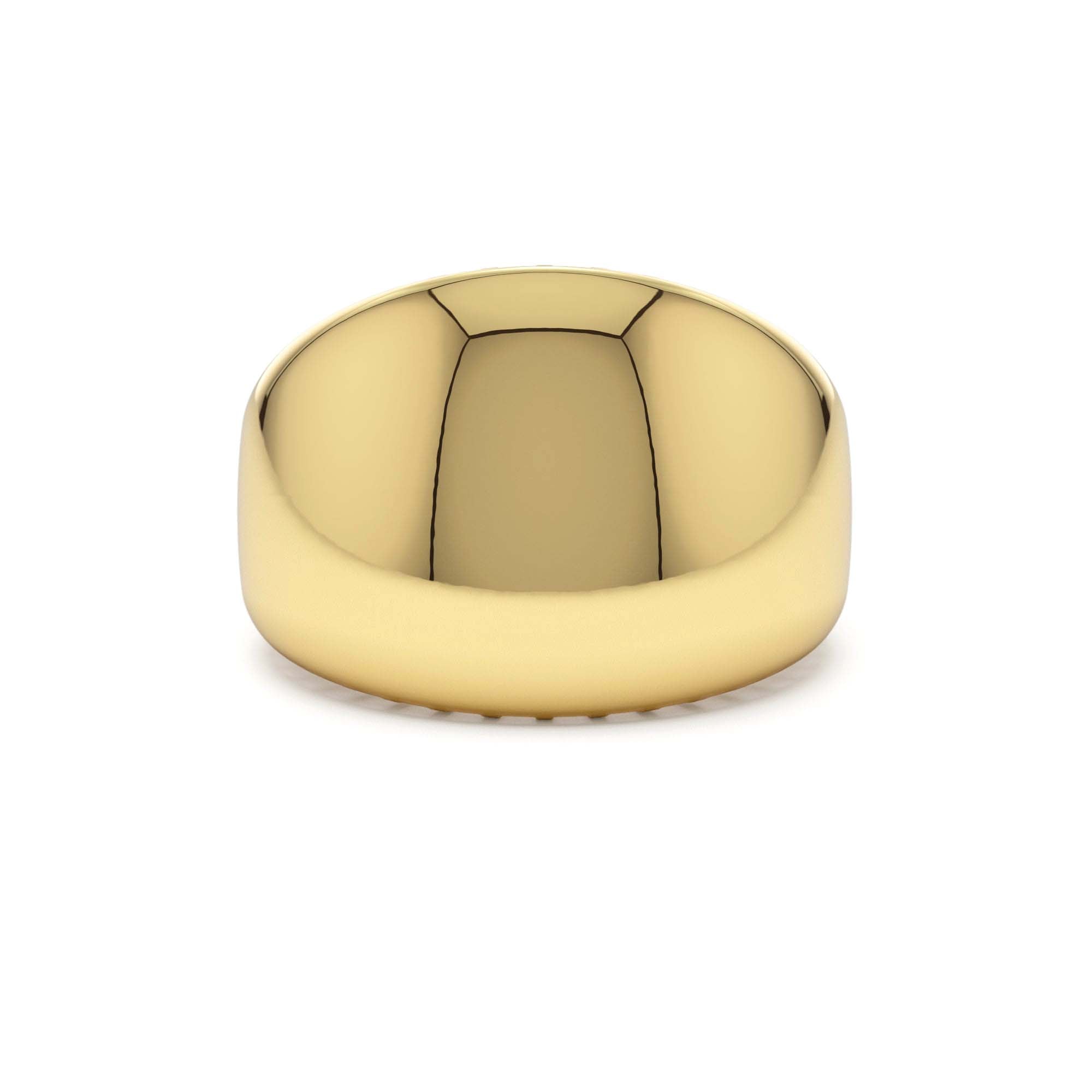 14k Chunky Gold Dome Graduating Statement Ring by Orlina Fine
