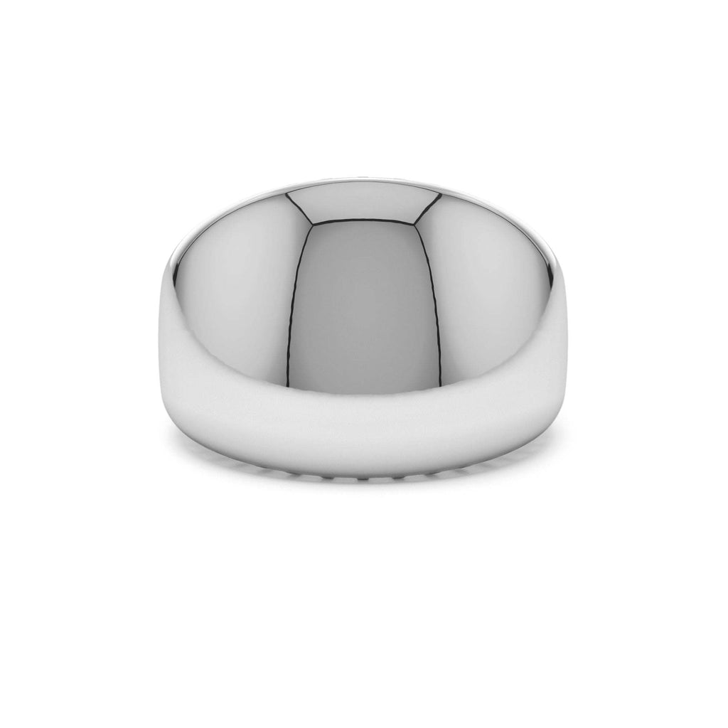 14k Chunky Gold Dome Graduating Statement Ring - view 3