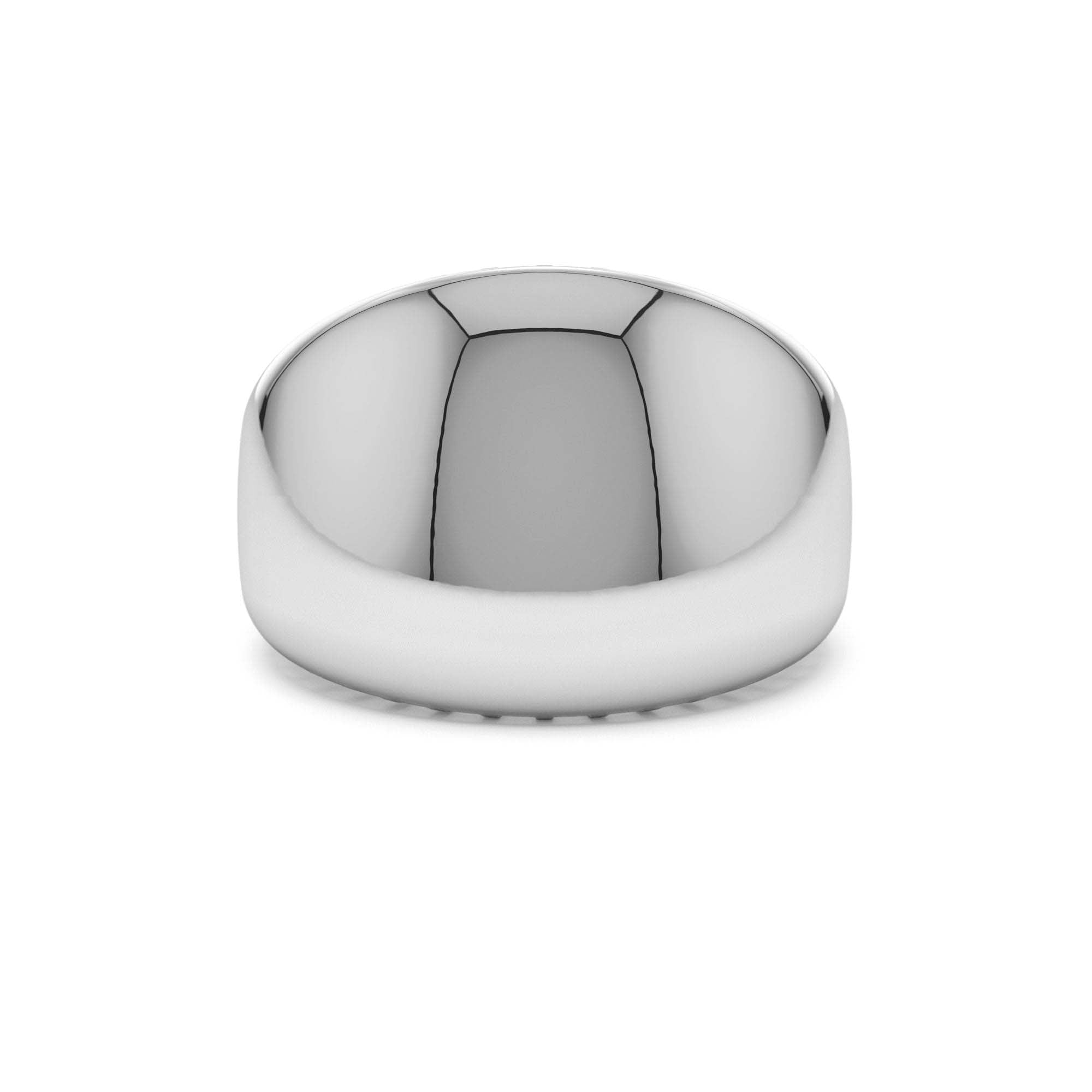 14k Chunky Gold Dome Graduating Statement Ring - view 3