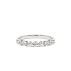 14k 0.40ctw 7 Stone Shared Prong Diamond Wedding Band - view 3
