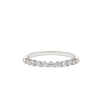 14k 0.30ctw 11 Stone Shared Prong Diamond Wedding Band - view 3