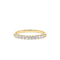 14k 0.30ctw 9 Stone Basket Setting Diamond Wedding Ring by Orlina Fine