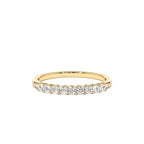 14k 0.30ctw 9 Stone Basket Setting Diamond Wedding Ring by Orlina Fine