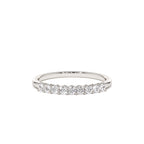 14k 0.30ctw 9 Stone Basket Setting Diamond Wedding Ring - view 2