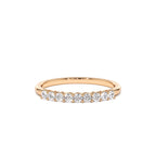 14k 0.30ctw 9 Stone Basket Setting Diamond Wedding Ring - view 3