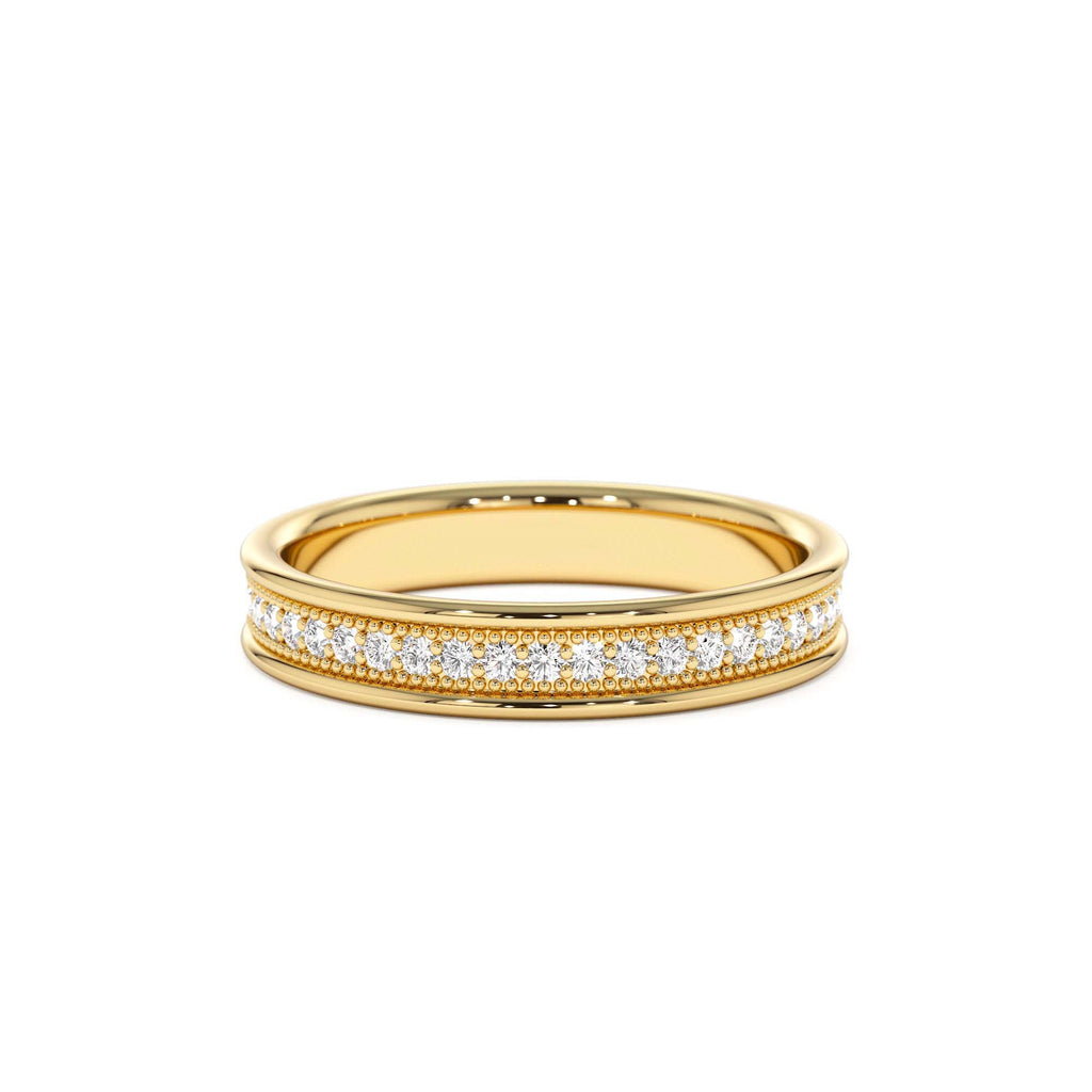 14k Milgran Full Eternity Diamond Ring by Orlina Fine